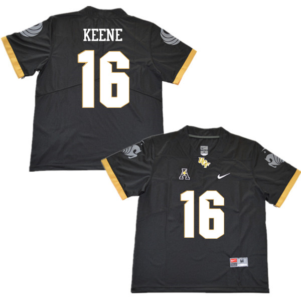 Men #16 Mikey Keene UCF Knights College Football Jerseys Sale-Black